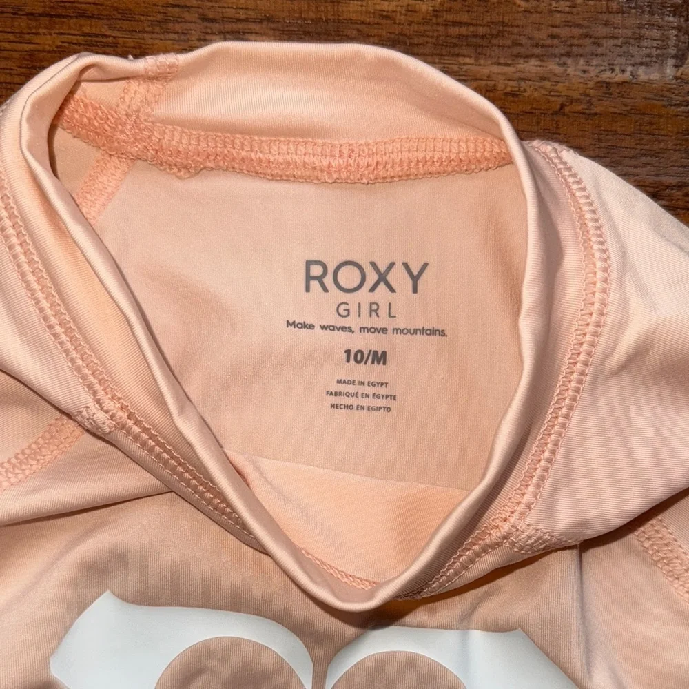 Roxy GIRLS HEATER LS LYCRA RASHIE Swim Rash Guard, size 10